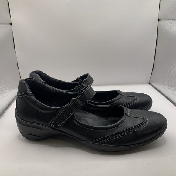 ECCO Shoes - ECCO Babett Ii Mary Jane Size 37 US 6-6.5 black flats Leather D19